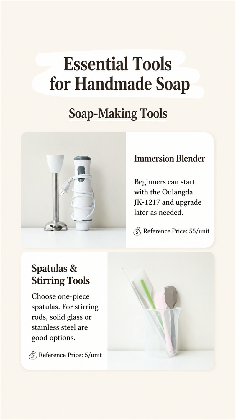 Electric stick blender for mixing cold process soap batter to trace
