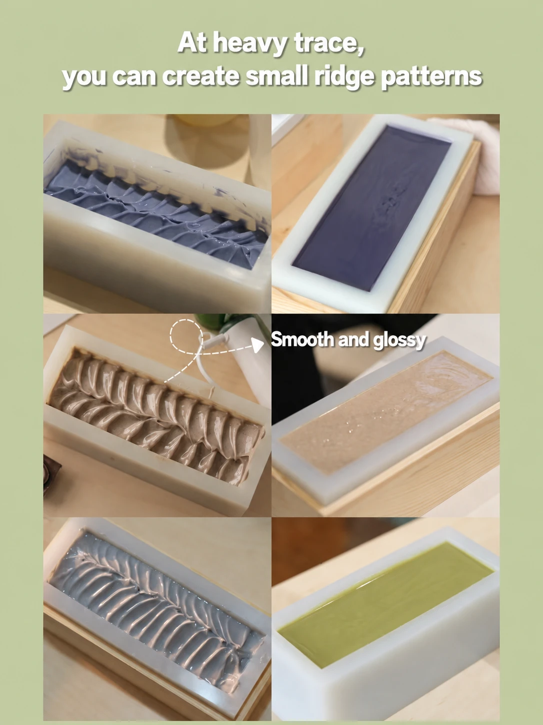 Light trace soap batter — thin and fluid, still flowing smoothly off the blender